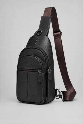 Shoulder Bag Masculina em Couro Jakarta