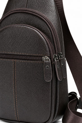 Shoulder Bag Masculina em Couro Jakarta