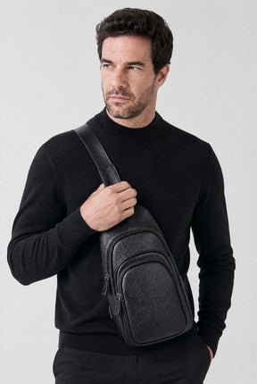 Shoulder Bag Masculina em Couro Kuala