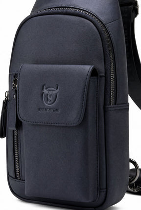 Shoulder Bag Masculina em Couro Lisbon