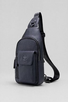 Shoulder Bag Masculina em Couro Lisbon