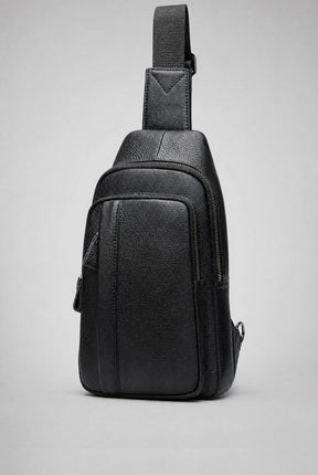 Shoulder Bag Masculina em Couro Lyon