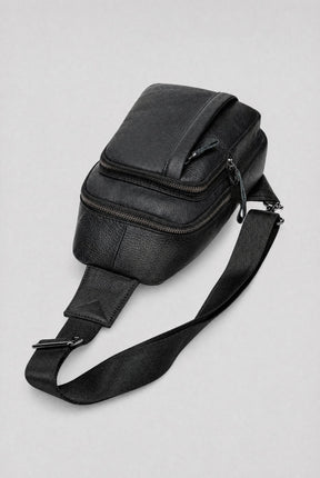 Shoulder Bag Masculina em Couro Lyon