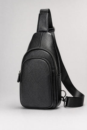 Shoulder Bag Masculina em Couro Porto