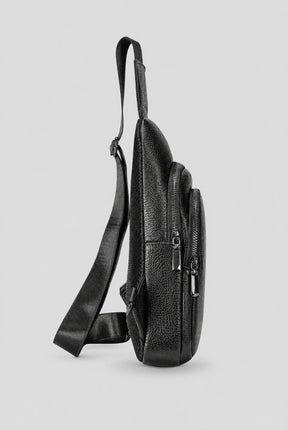 Shoulder Bag Masculina em Couro Porto
