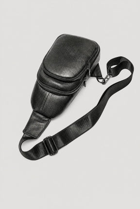 Shoulder Bag Masculina em Couro Porto