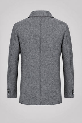 Sobretudo Masculino Curto De Lã Denmark