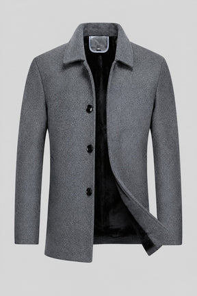 Sobretudo Masculino Curto De Lã Denmark