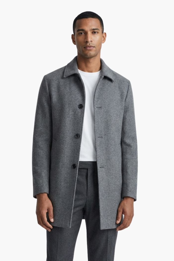 Sobretudo Masculino Curto De Lã Fiorinni Denmark