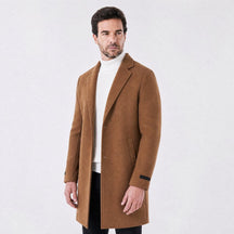 Sobretudo Masculino Médio com Lapela Notched Essentials cafe