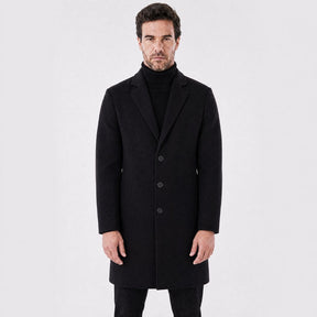 Sobretudo Masculino Médio em Lã Batida Orlando preto