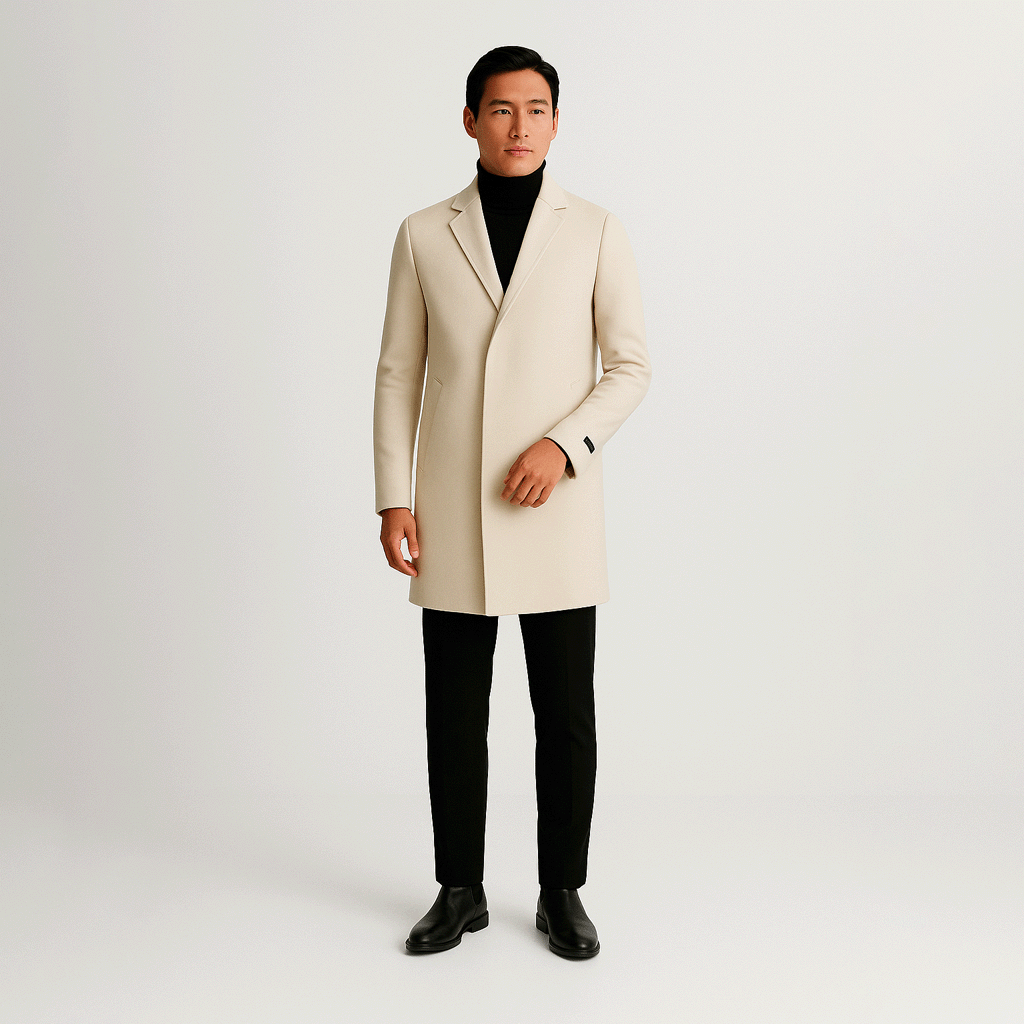 Sobretudo Masculino Fiorinni Essentials Bege
