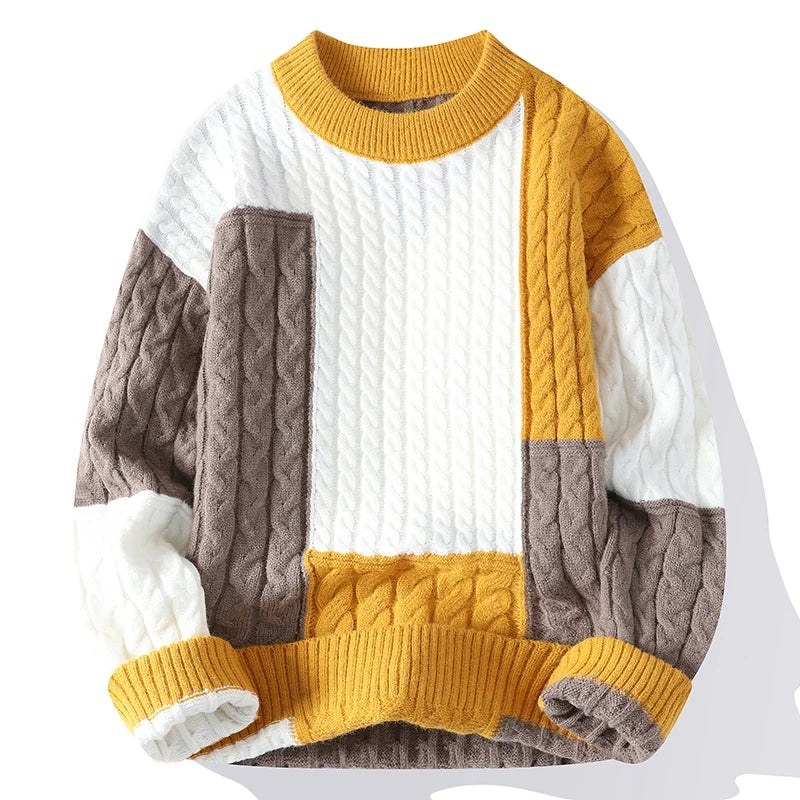 Suéter Masculino Casual em Tricô Leve Street
