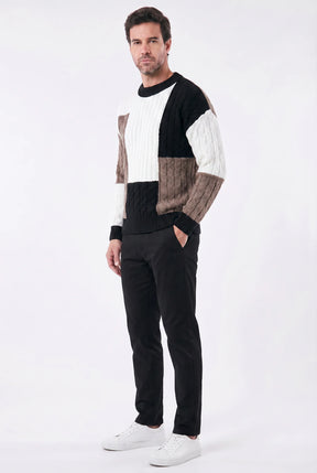 Suéter Masculino Casual em Tricô Leve Street