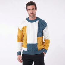 Suéter Masculino Casual em Tricô Leve Street azul