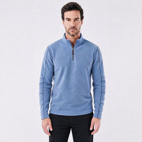Suéter Masculino Quarter-Zip Veron azul