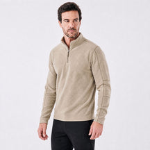 Suéter Masculino Quarter-Zip Veron bege