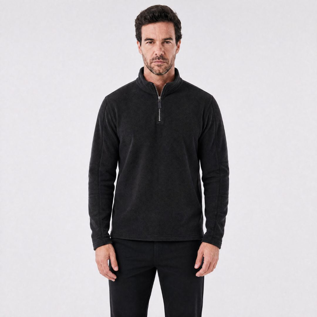 Suéter Masculino Quarter-Zip Veron preto
