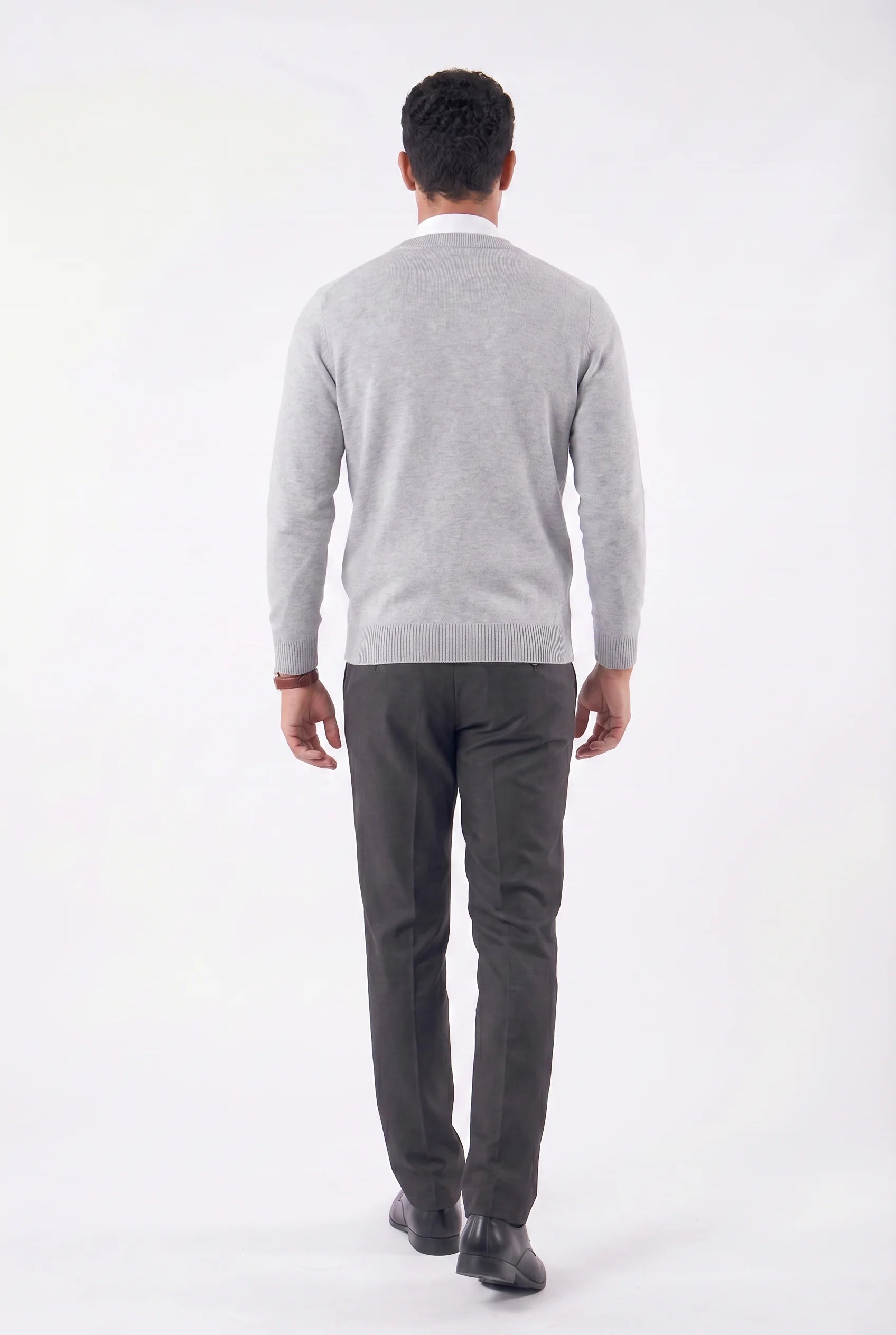Suéter Masculino Semi-Slim de Gola V
