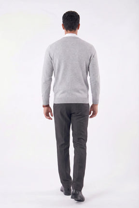 Suéter Masculino Semi-Slim de Gola V