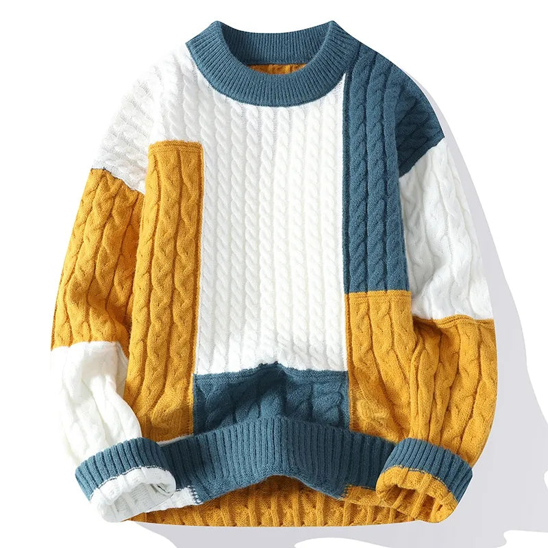 Suéter Masculino Casual em Tricô Leve Street