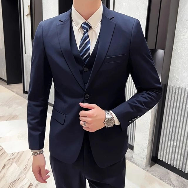 Terno Masculino em Poliviscose Fiorinni F1781 azul marinho