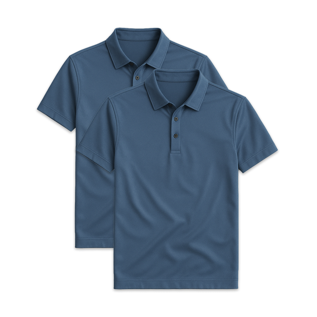 Conjunto 2 Camisas Polos em Seda Gelo Fiorinni