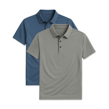 Conjunto 2 Camisas Polos em Seda Gelo Fiorinni