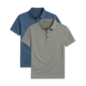 Conjunto 2 Camisas Polos em Seda Gelo Fiorinni