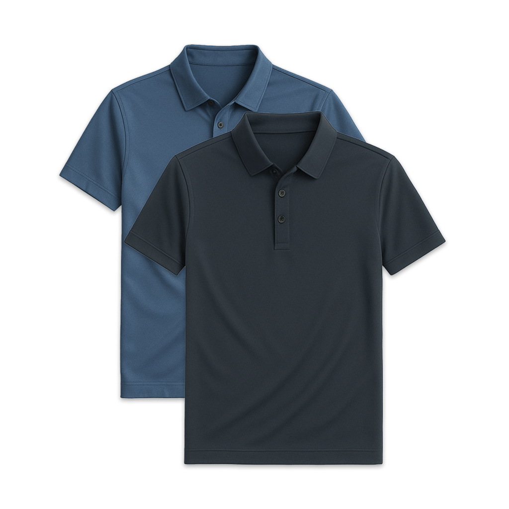 Conjunto 2 Camisas Polos em Seda Gelo Fiorinni