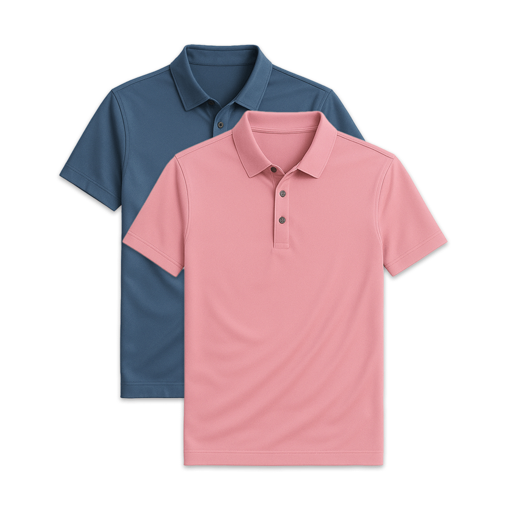 Conjunto 2 Camisas Polos em Seda Gelo Fiorinni