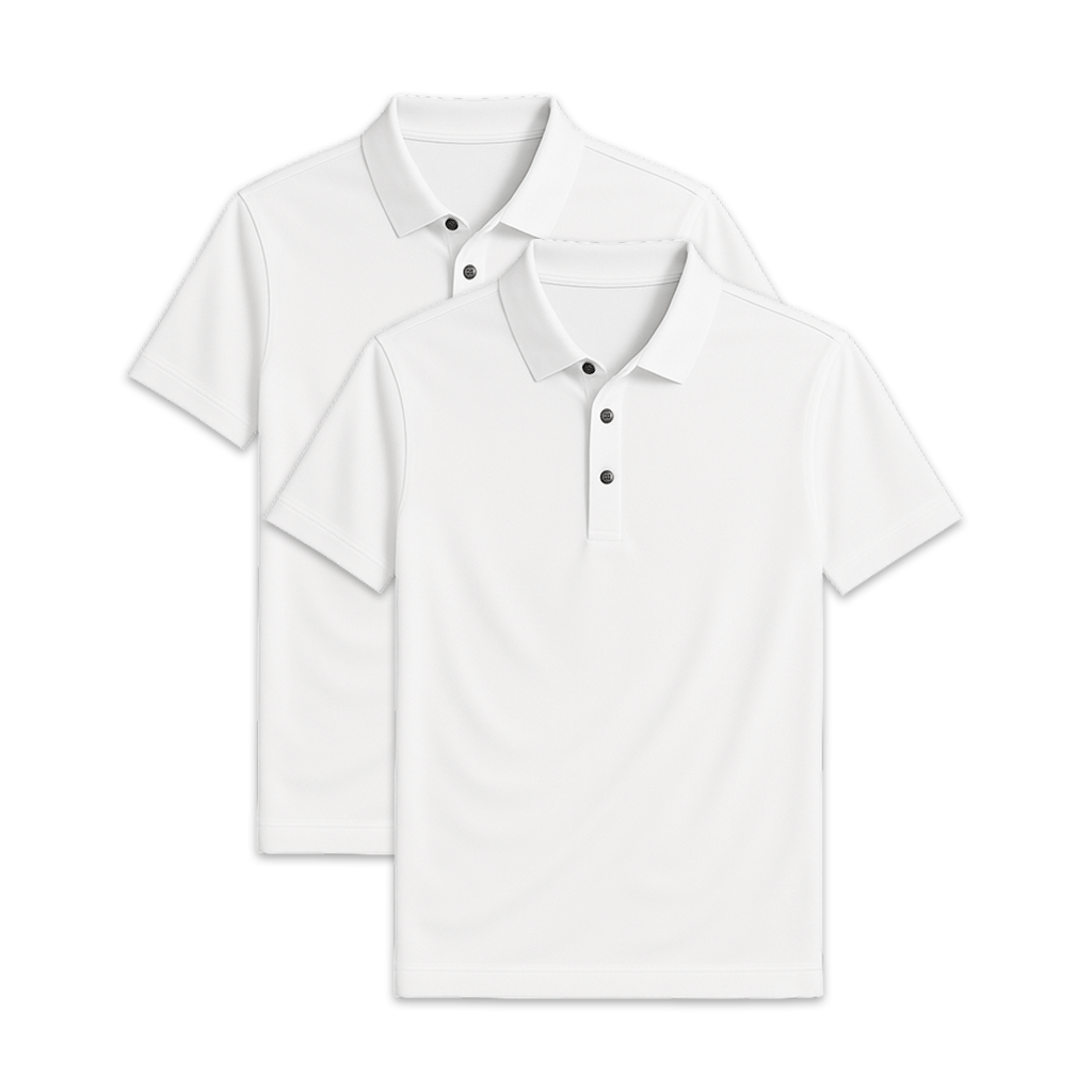 Conjunto 2 Camisas Polos em Seda Gelo Fiorinni