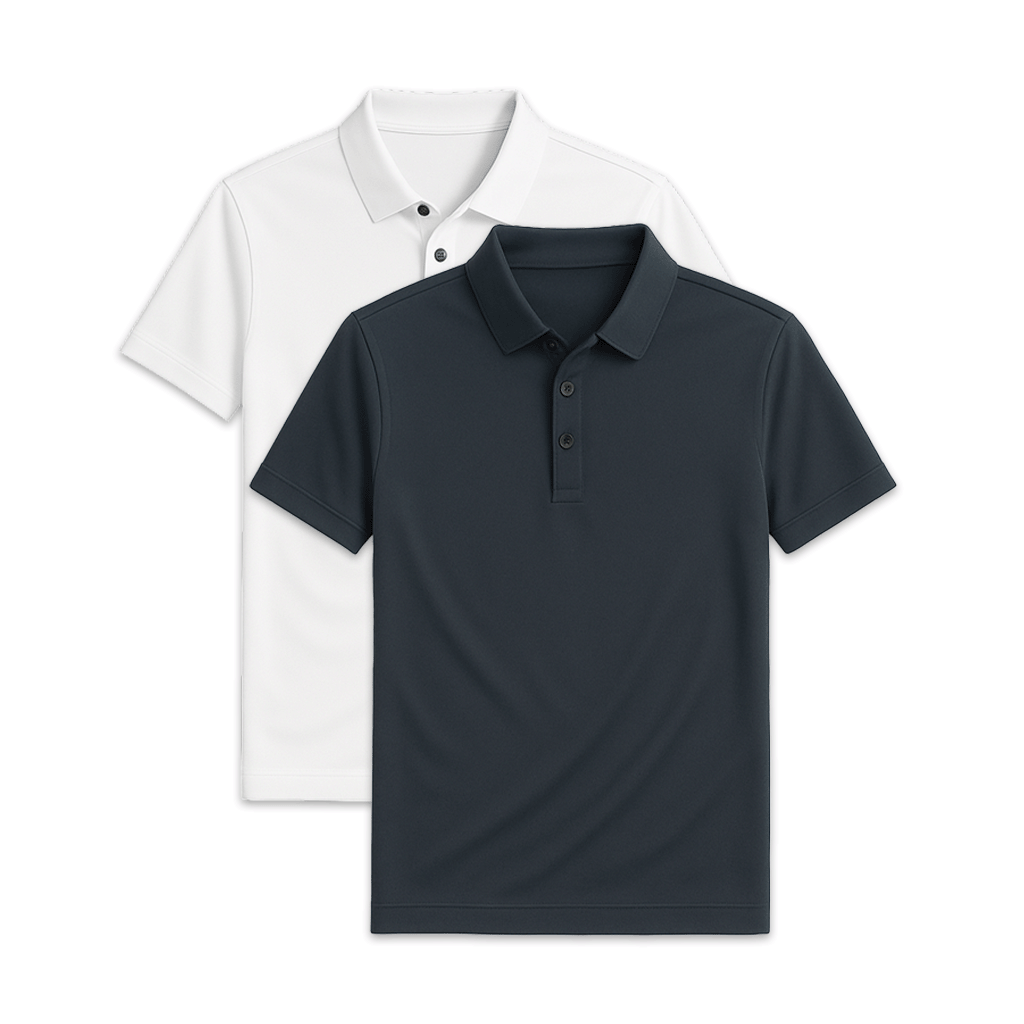 Conjunto 2 Camisas Polos em Seda Gelo Fiorinni