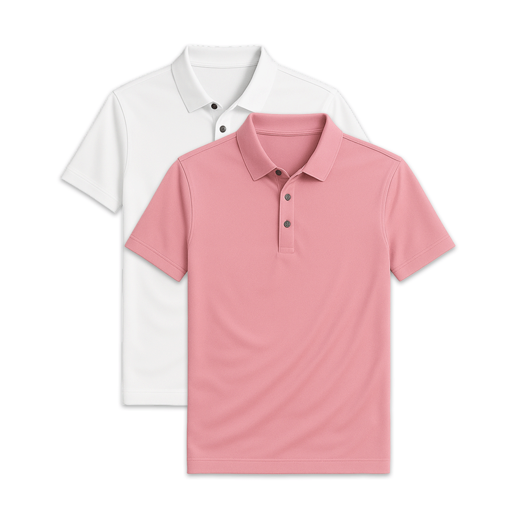 Conjunto 2 Camisas Polos em Seda Gelo Fiorinni
