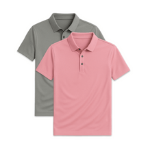 Conjunto 2 Camisas Polos em Seda Gelo Fiorinni