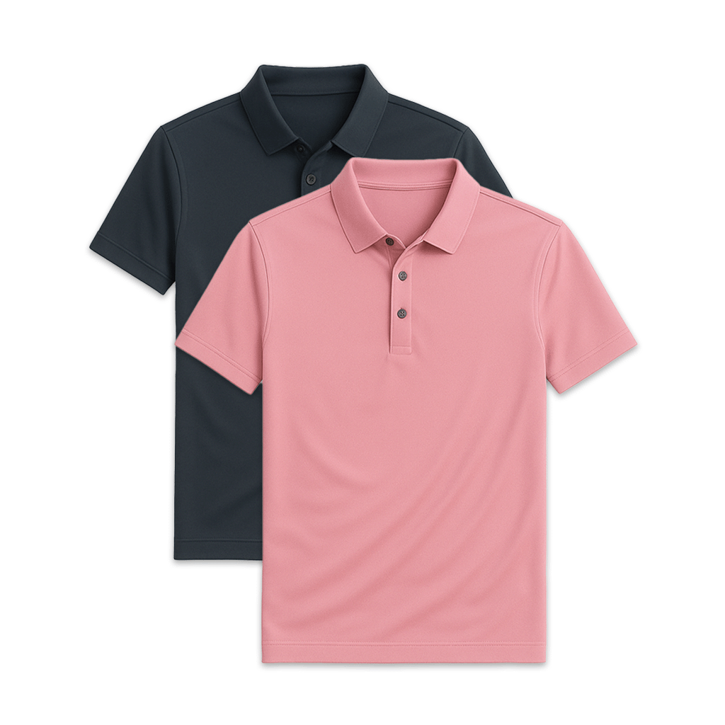 Conjunto 2 Camisas Polos em Seda Gelo Fiorinni