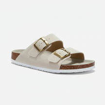 Sandália Masculina Premium em Camurça Cálion Creme