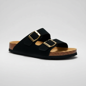 Sandália Masculina Premium em Camurça Cálion Preto